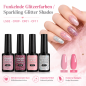 Preview: Set de 6 Vernis Gel UV Rose Glamour